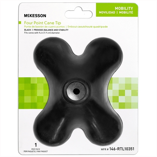 MON1095394BX - McKesson - McKesson 4-Point Cane Tip, 1 EA/BX