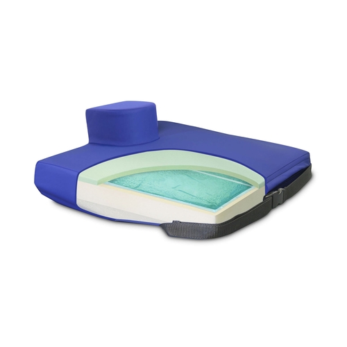 MON1095740EA - New York Orthopedic - Pommel Seat Cushion APEX CORE 16 W X 16 D X 4 to 2 H Inch Gel / Foam, 1/ EA
