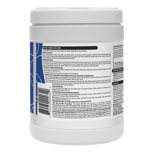 MON1100339CT - Micro Scientific Industries - Micro Scientific Industries Opti-Cide Max Surface Disinfectant Cleaner Premoistened Alcohol Based Wipe 160 Count Canister Disposable Alcohol Scent NonSterile, 1/CT
