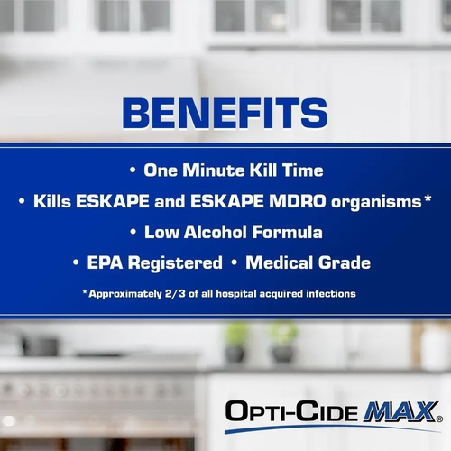 MON1100339CT - Micro Scientific Industries - Micro Scientific Industries Opti-Cide Max Surface Disinfectant Cleaner Premoistened Alcohol Based Wipe 160 Count Canister Disposable Alcohol Scent NonSterile, 1/CT
