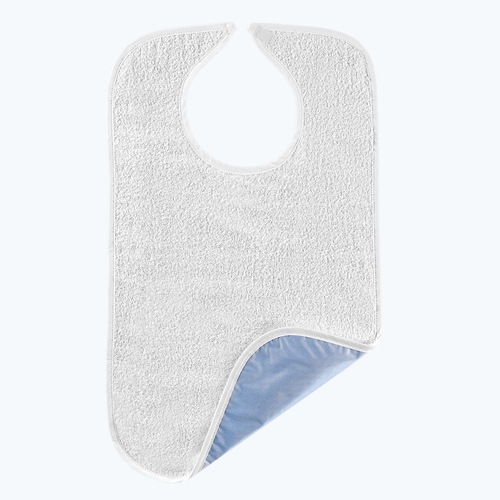 MON1100886EA - Salk - Bib Hook and Loop Closure Reusable Terry Cloth / Vinyl, 1/ EA