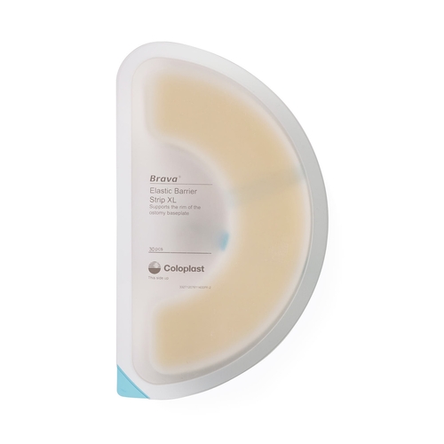 MON1101119EA - Coloplast - Coloplast Skin Barrier Strip Brava Mold to Fit, Standard Wear Elastic Adhesive Universal System 1/2 Curve x-Large, 1/EA