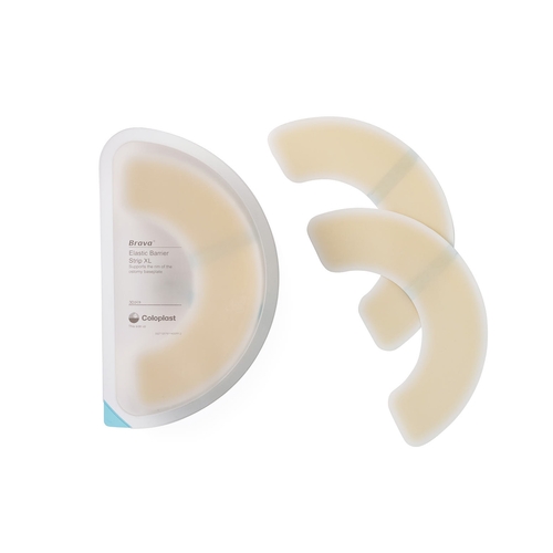 MON1101119EA - Coloplast - Coloplast Skin Barrier Strip Brava Mold to Fit, Standard Wear Elastic Adhesive Universal System 1/2 Curve x-Large, 1/EA
