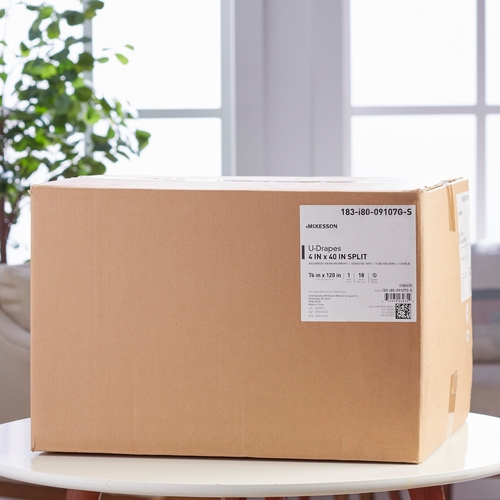 MON1101295CS - McKesson - McKesson Orthopedic Drape U-Drape with Split 76 W X 120 L Inch Sterile, 18/CS