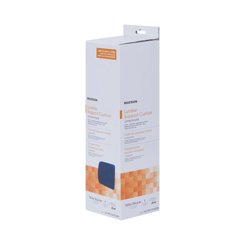 MON1103379EA - McKesson - McKesson Compressed Lumbar Cushion 13-2/5 W X 13 L X 4 D Inch Foam, 1/ EA