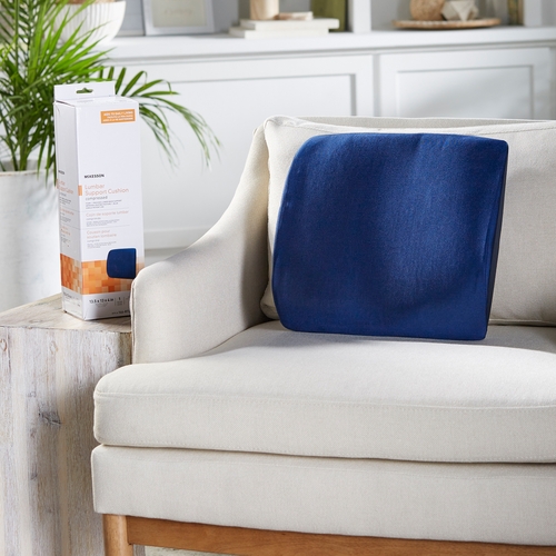 MON1103379EA - McKesson - McKesson Compressed Lumbar Cushion 13-2/5 W X 13 L X 4 D Inch Foam, 1/ EA