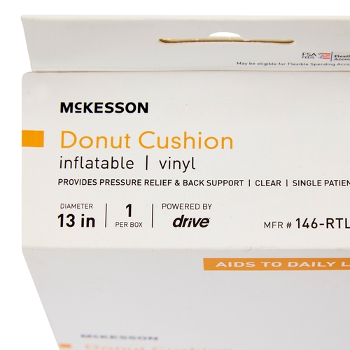 MON1103380CS - McKesson - McKesson Donut Seat Cushion, 13"D X 3"H, Vinyl, 6/CS