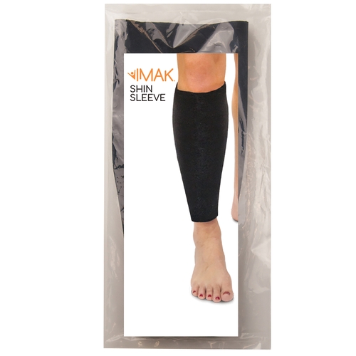 MON1103834EA - Brown Medical - Compression Shin Sleeve IMAK&reg; X-Large Black Calf, Shin