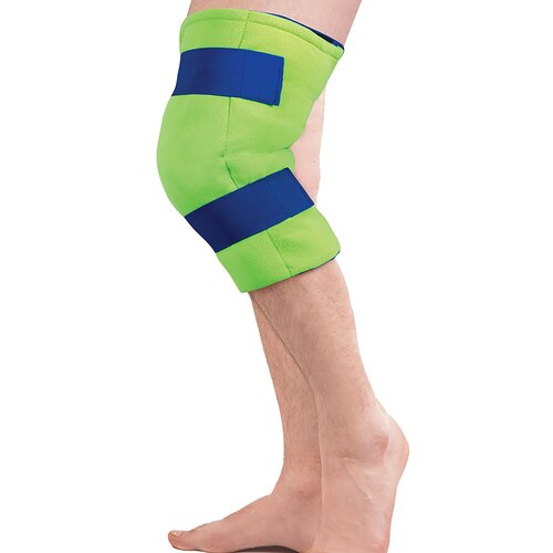 MON1106916EA - Brown Medical - Cold Pack with Wrap Polar Ice Knee Standard 13 X 16 Inch Nylon / Polyester / Water Reusable, 1 Each