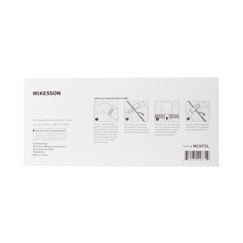 MON1107740BX - McKesson - McKesson Leg Strap 2 X 24 Inch Length, Dual-Locking Tabs, Stretch Material, Hook and Loop Closure, Nonsterile, 1/BG, 10BG/BX
