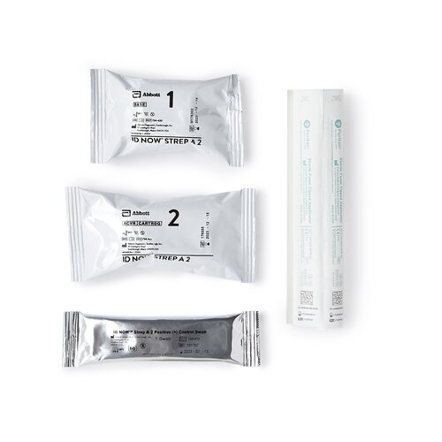 MON1107841KT - Abbott Nutrition - Rapid Test Kit ID NOW&trade; Strep A 2.0 Molecular Diagnostic Strep A Test Throat Swab Sample 24 Tests, 1/KT