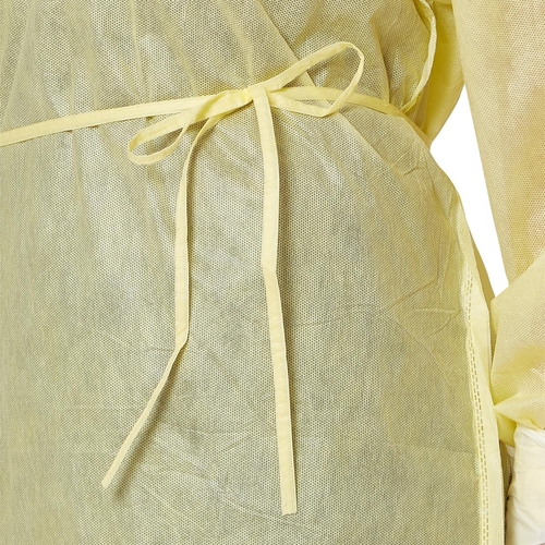 MON1108657BG - Medline - Protective Procedure Gown QuickComply X-Large Yellow NonSterile AAMI Level 2 Disposable, 10 EA/BG