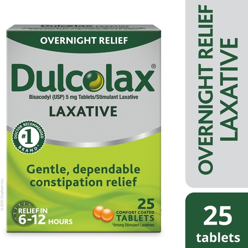 MON1111611BX - Sanofi Pasteur - Laxative Dulcolax&reg; Tablet 25 per Box 5 mg Strength Bisacodyl USP