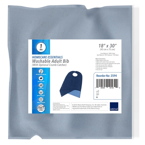MON1113244CS - Abena - Bib Snap Closure Reusable Cotton / Polyester / Nylon, 24/CS