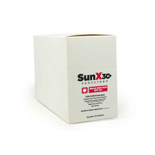 MON1113338CS - Coretex - Coretex Sunscreen with Dispenser Box SunX 30+ SPF 30 Lotion Individual Packet, 200/CS