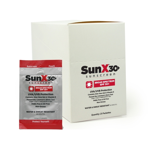 MON1113338CS - Coretex - Coretex Sunscreen with Dispenser Box SunX 30+ SPF 30 Lotion Individual Packet, 200/CS
