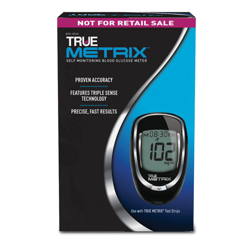 MON1114363EA - Nipro Diagnostics - Blood Glucose Meter True Metrix 4 Second Results Stores up to 500 Results, 1 Each