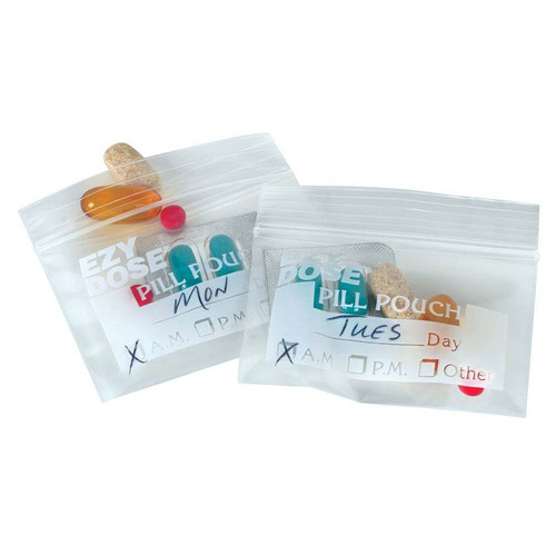 MON1117083PK - Apothecary Products - Apothecary Products Pill Pouch Ezy Dose&reg; Pocket-Size 1 Day 2 Dose