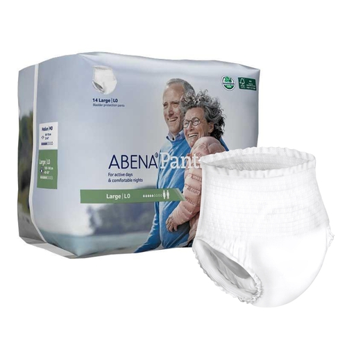 MON1117086CS - Abena - Pull On Pants Briefs, Moderate Absorbency, Large, 84/CS
