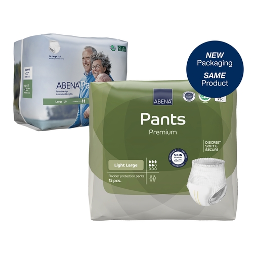 MON1117086CS - Abena - Pull On Pants Briefs, Moderate Absorbency, Large, 84/CS
