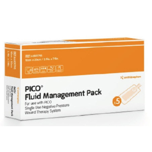 MON1118513CS - Smith & Nephew - Negative Pressure Wound Therapy Fluid Management Pack PICO 7 10 X 40 cm, 1/BX, 5BX/CS