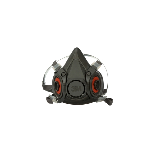 MON1122442CS - 3M - 6000 Reusable Respirator Industrial Half Face 4 Point Adjustable Head Strap Large Gray, 24/CS