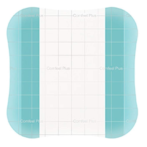 MON1124401BX - Coloplast - Coloplast Hydrocolloid Dressing Comfeel&reg; Plus Transparent 4 X 4 Inch Square Sterile, 10/BX