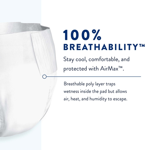 Adult Incontinent Brief Prevail Air™ Overnight Tab Closure Size 3