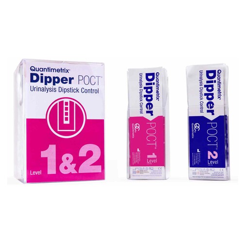 MON1126574BX - Quantimetrix - Quantimetrix Urine Chemistry Control Set Quantimetrix Dipper POCT 2 Levels 20 X 1.5 mL