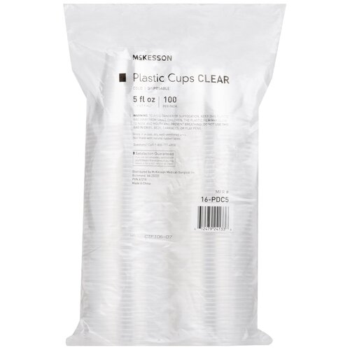 MON1127769CS - McKesson - McKesson Drinking Cup 5 oz. Clear Polypropylene Disposable, 2000/CS