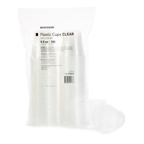 MON1127769CS - McKesson - McKesson Drinking Cup 5 oz. Clear Polypropylene Disposable, 2000/CS