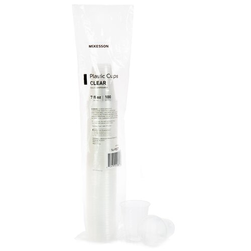 MON1127770CS - McKesson - McKesson Drinking Cup 7 oz. Clear Polypropylene Disposable, 2000/CS