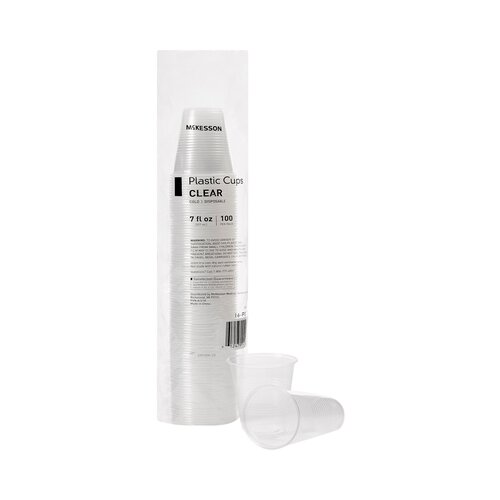 MON1127770CS - McKesson - McKesson Drinking Cup 7 oz. Clear Polypropylene Disposable, 2000/CS