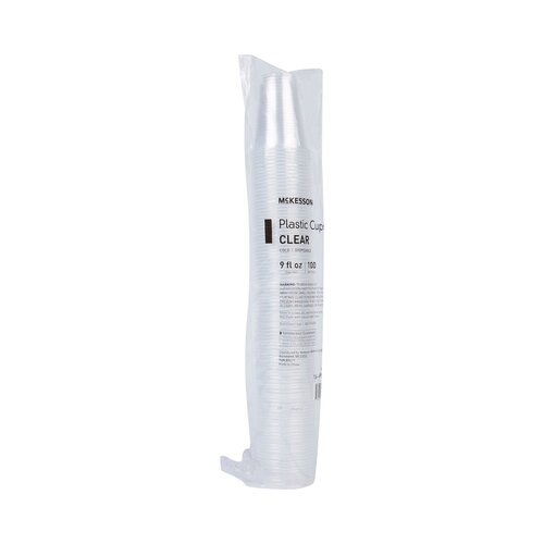 MON1127771CS - McKesson - McKesson Drinking Cup 9 oz. Clear Polypropylene Disposable, 1500/CS