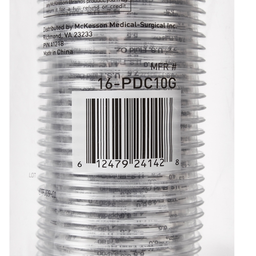 MON1127772CS - McKesson - McKesson Graduated Drinking Cup 10 oz. Clear Polyethylene Disposable, 1000/CS