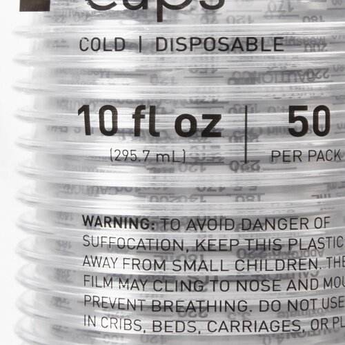 MON1127772CS - McKesson - McKesson Graduated Drinking Cup 10 oz. Clear Polyethylene Disposable, 1000/CS