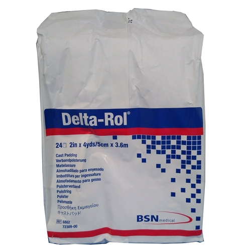 MON112878CS - BSN Medical - BSN Medical Cast Padding Undercast Delta-Rol&reg; 2 Inch X 4 Yard Acrylic NonSterile, 72/CS