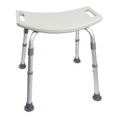 MON1128906EA - McKesson - Bath Bench Without Arms Aluminum Frame Without Backrest 19-1/4 Inch Seat Width, 1/EA