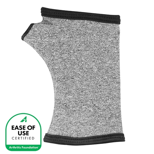 MON1128955EA - Brown Medical - Compression Sleeve IMAK&reg; Arthritis Large Soft Gray Wrist / Thumb, 1/EA
