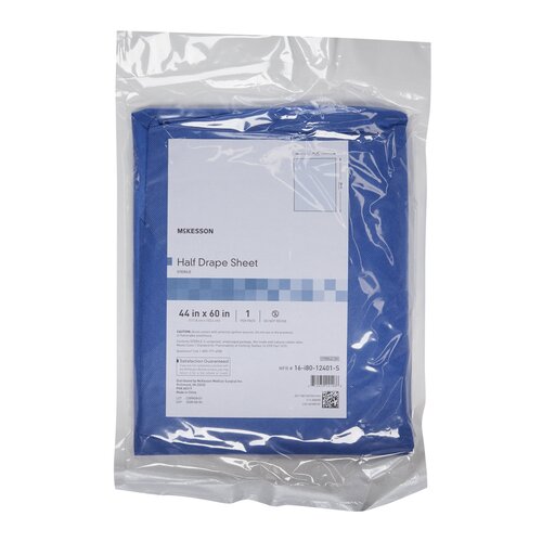 MON1130790CS - McKesson - McKesson General Purpose Drape Half Drape Sheet 60 W x 44 L" Sterile, 22 EA/CS