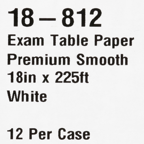 MON113115RL - McKesson - McKesson Table Paper 18&quot; White Smooth, 1/RL