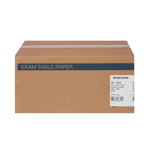 MON113115RL - McKesson - McKesson Table Paper 18&quot; White Smooth, 1/RL
