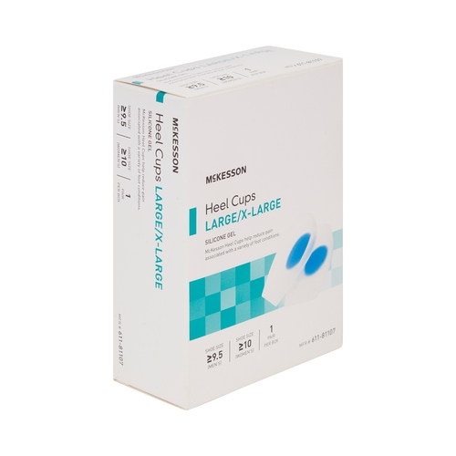 MON1132299CS - McKesson - Heel Cup Large / X-Large Without Closure Men's Shoe Size: &ge;9-1/2, Women's Shoe Size: &ge;10 Foot, 6PR/CS