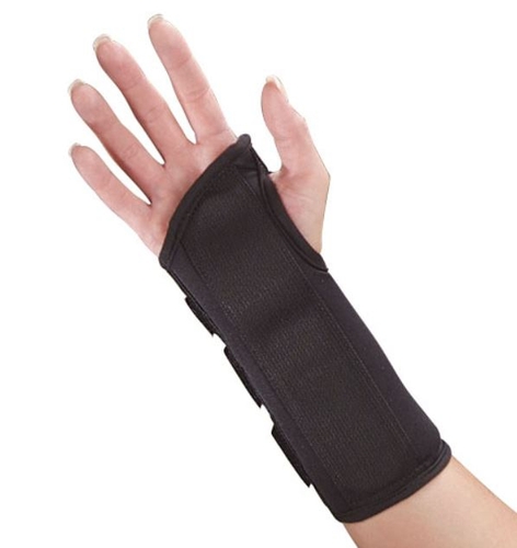 MON1132884EA - S2S Global - S2S Global Wrist Brace Polyester Foam / Nylon / Tricot Left Hand Black Medium