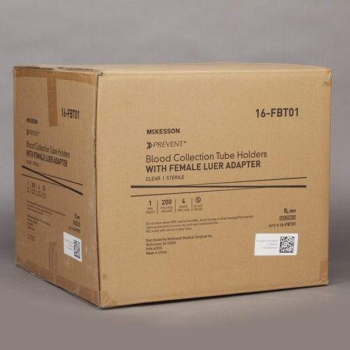 MON1136602CS - McKesson - McKesson Blood Transfer Device with Female Luer Adapter For the Needleless Transfer of Blood, 800/CS