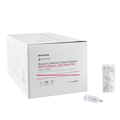 MON1136602CS - McKesson - McKesson Blood Transfer Device with Female Luer Adapter For the Needleless Transfer of Blood, 800/CS