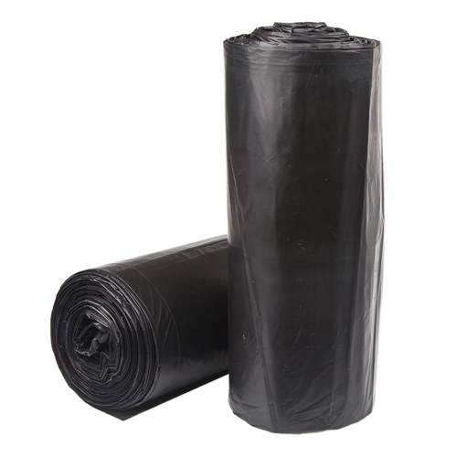 MON1137650CS - McKesson - Trash Bag 45 gal. Black HDPE 22 Mic. 40 X 48 Inch Star Seal Bottom Coreless Roll, 150/CS