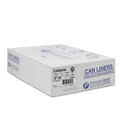MON1137657CS - McKesson - Trash Bag 45 gal. Clear LLDPE 1.15 mil 40 X 46 Inch Star Seal Bottom Coreless Roll, 100/CS