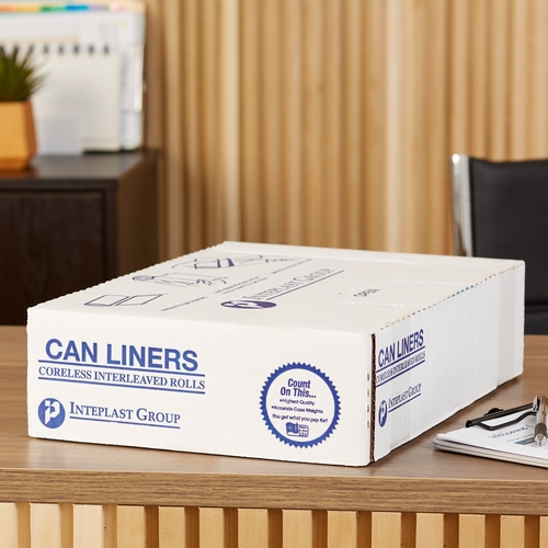 MON1137657CS - McKesson - Trash Bag 45 gal. Clear LLDPE 1.15 mil 40 X 46 Inch Star Seal Bottom Coreless Roll, 100/CS