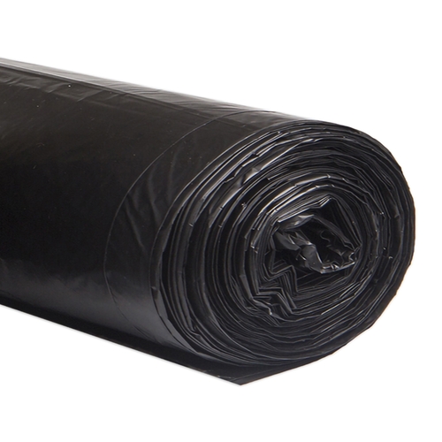 MON1137659CS - McKesson - Trash Bag 56 gal. Black LLDPE 1.5 mil 43 X 47 Inch Star Seal Bottom Coreless Roll, 100/CS